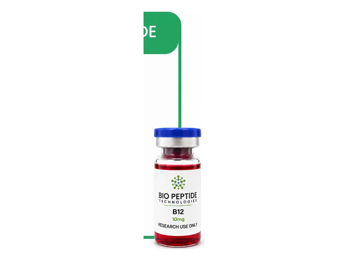 B12 (10mg) product photograph supplied by BioPepTitech