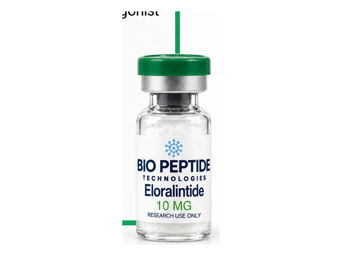 Eloralintide 10 mg product photograph supplied by BioPepTitech