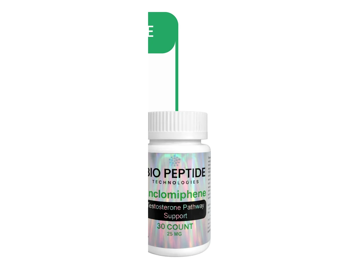 Enclomiphene Powder (25mg) product photograph supplied by BioPepTitech