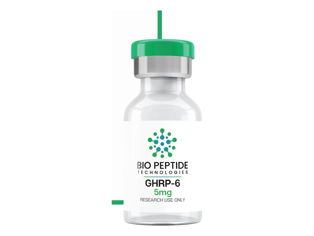 GHRP-6 5mg product photograph supplied by BioPepTitech