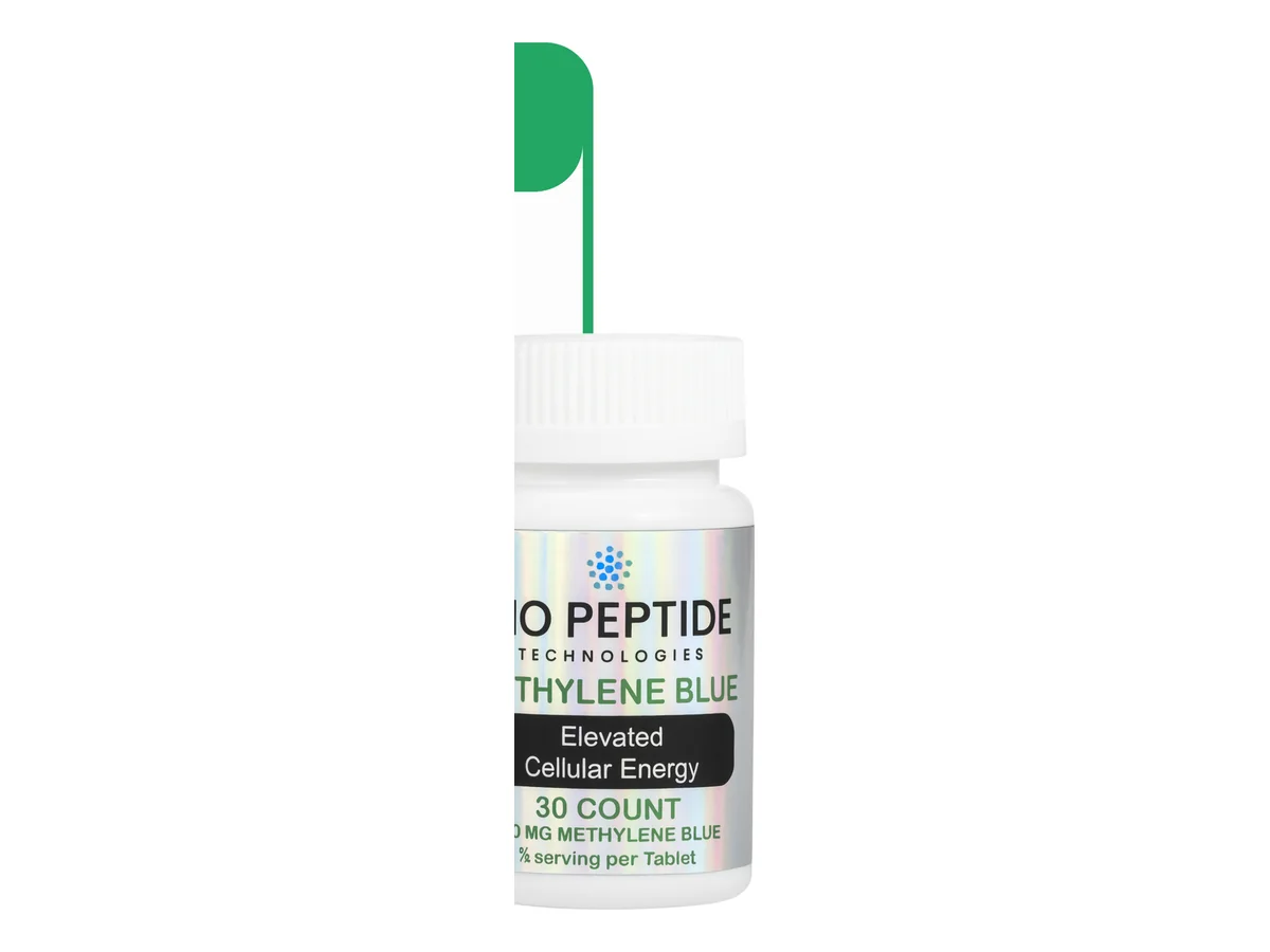 Methylene Blue  – Powder product photograph supplied by BioPepTitech