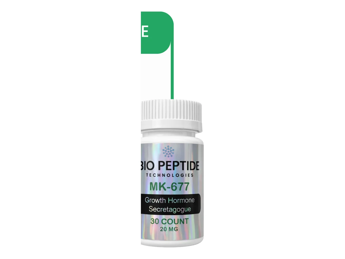 MK-677 Ibutamoren 20mg Powder product photograph supplied by BioPepTitech