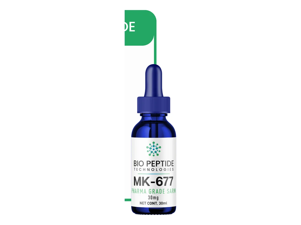 MK-677 Ibutamoren Liquid product photograph supplied by BioPepTitech