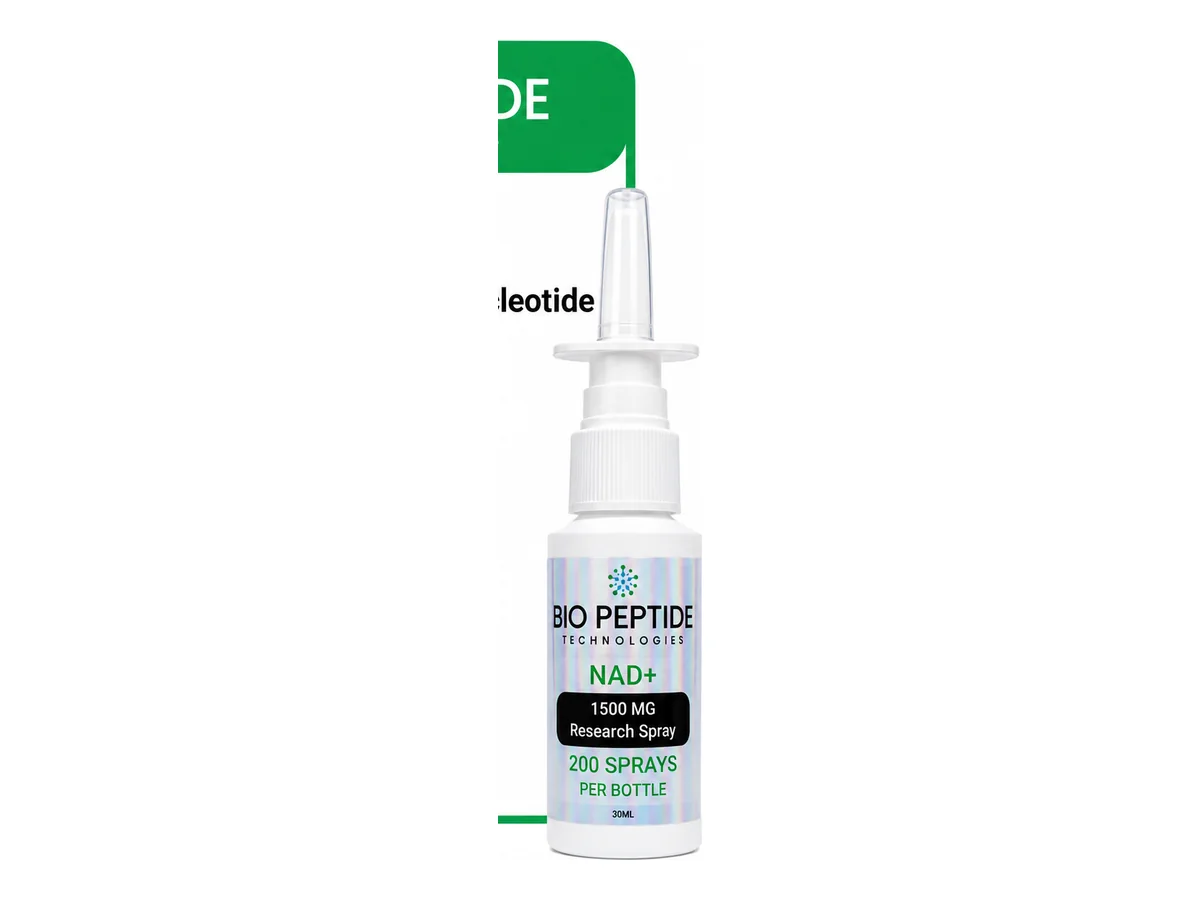NAD+ 1,500mg LIQUID SPRAY product photograph supplied by BioPepTitech