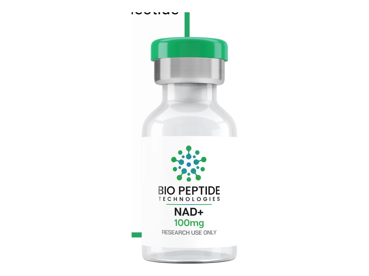 NAD+ 100mg product photograph supplied by BioPepTitech
