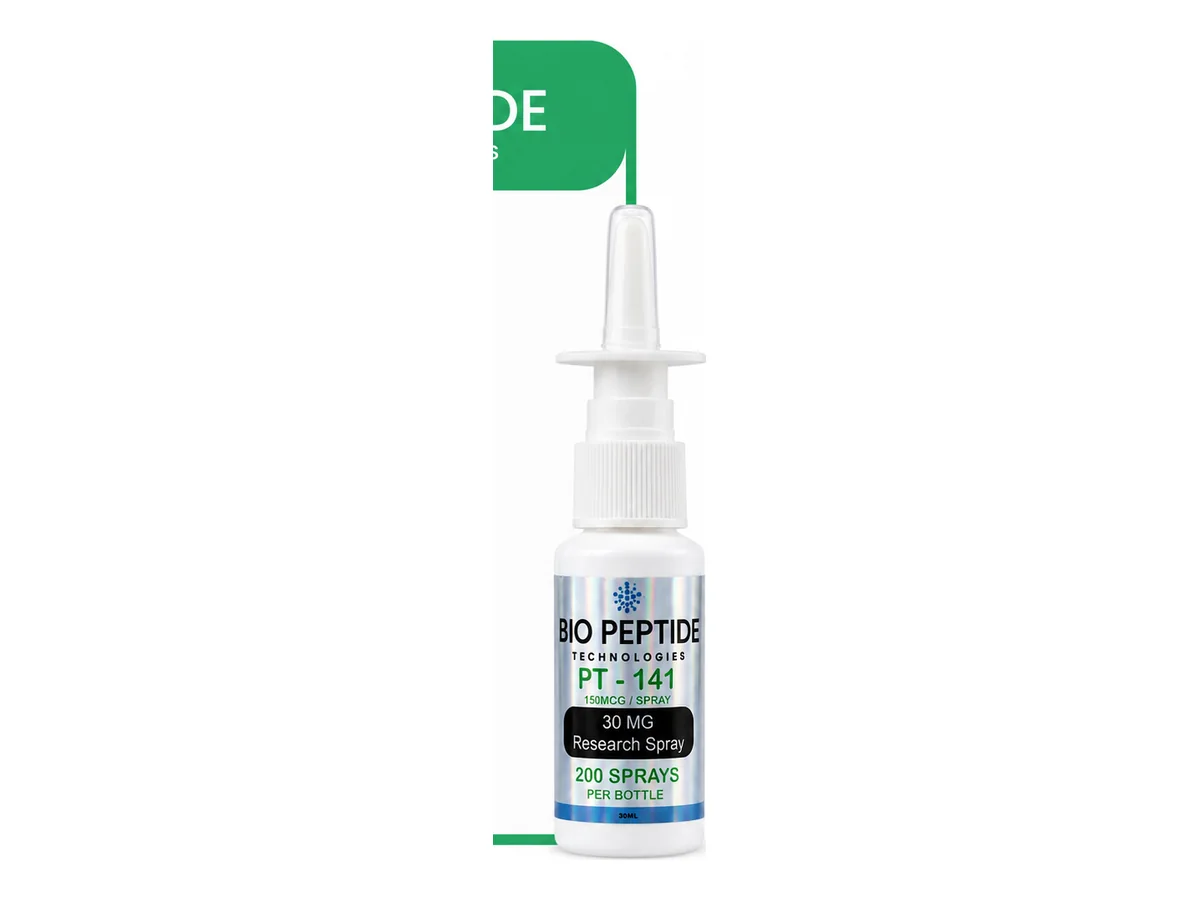 PT-141 30mg Research SPRAY product photograph supplied by BioPepTitech