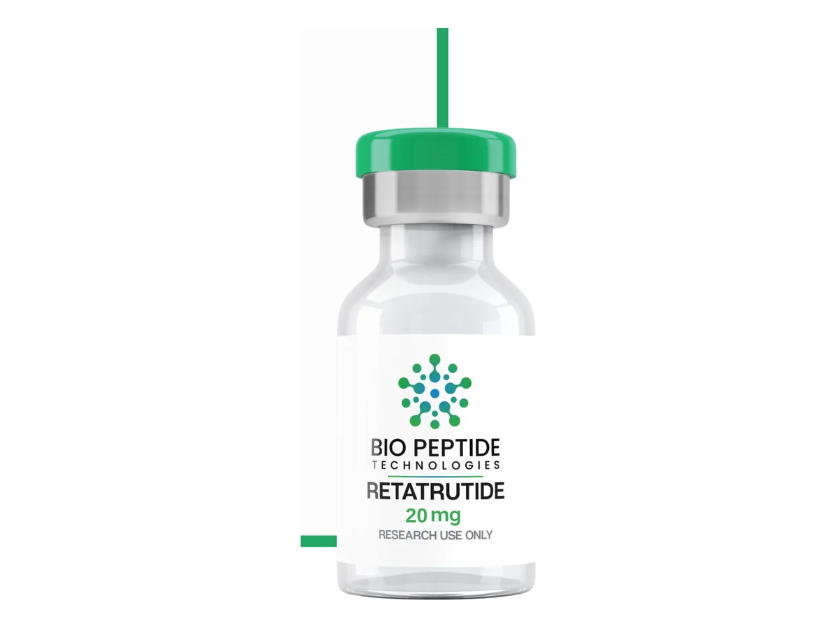 Retatru 20mg product photograph supplied by BioPepTitech