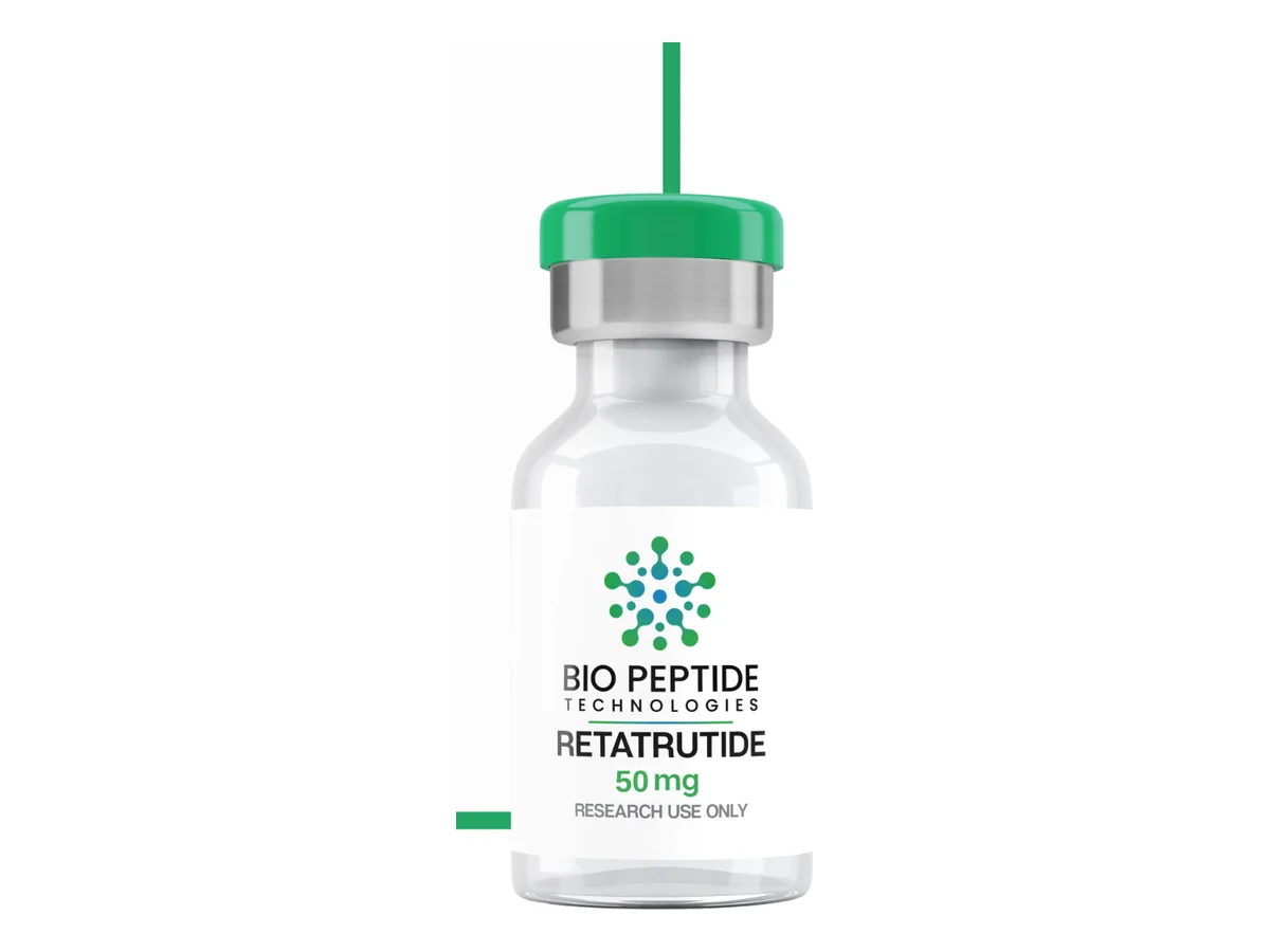 Retatru 50mg product photograph supplied by BioPepTitech