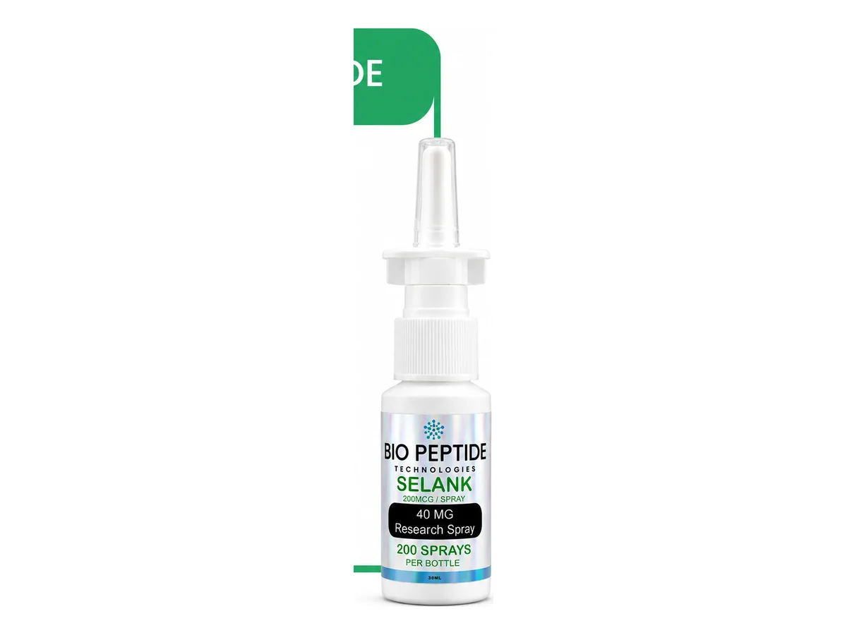 Selank Research Spray 40mg product photograph supplied by BioPepTitech