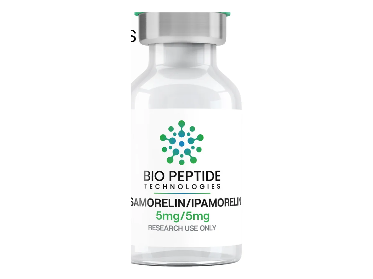 Tesamorelin 5mg Ipamorelin 5mg Blend product photograph supplied by BioPepTitech